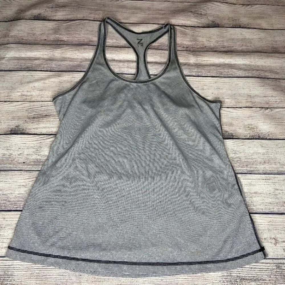 Zella Striped Racerback Athletic Tank Size M - Picture 1 of 5